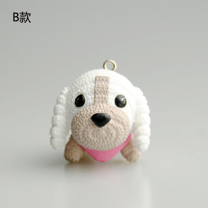 Wholesale Keychains For Backpacks Mascot Puppy Solid Keychain Figure MOQ≥2 JDC-KC-JYF005