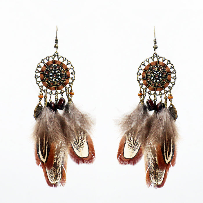 Jewelry WholesaleWholesale alloy feather earrings JDC-ES-HH009 Earrings 汉虹 %variant_option1% %variant_option2% %variant_option3%  Factory Price JoyasDeChina Joyas De China