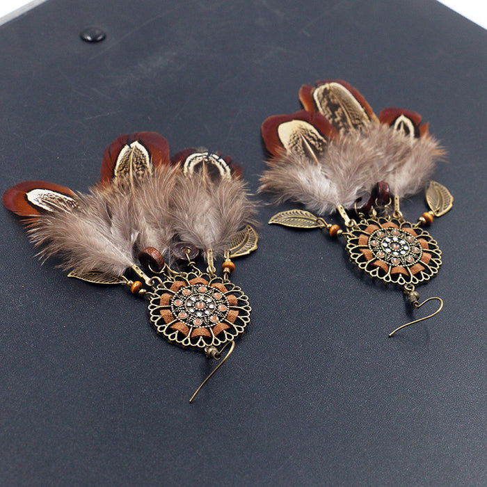 Jewelry WholesaleWholesale alloy feather earrings JDC-ES-HH009 Earrings 汉虹 %variant_option1% %variant_option2% %variant_option3%  Factory Price JoyasDeChina Joyas De China