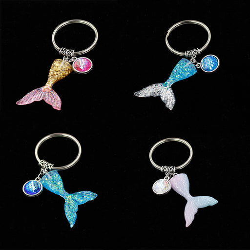 Jewelry WholesaleWholesale Ocean Gradient Fishtail Alloy Keychain MOQ≥2 JDC-KC-MB001 Keychains 闵珀 %variant_option1% %variant_option2% %variant_option3%  Factory Price JoyasDeChina Joyas De China