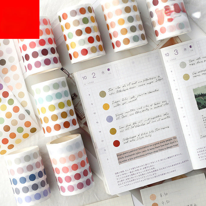 Wholesale Tape Paper Washi Morandi Dot Stickers MOQ≥2 JDC-TP-misu001