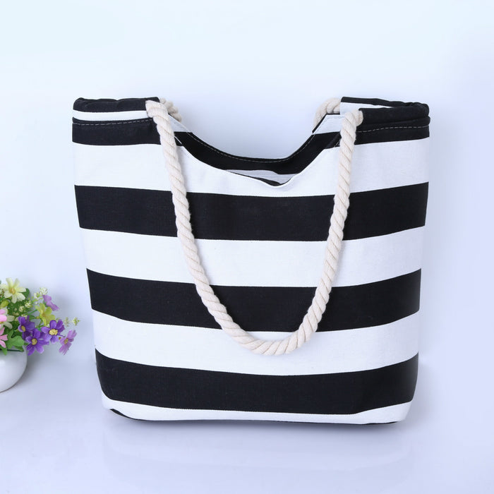 Jewelry WholesaleWholesale Large Capacity Portable Canvas Beach Bag JDC-BB-Xuxj001 Beach Bag 许雪娇 %variant_option1% %variant_option2% %variant_option3%  Factory Price JoyasDeChina Joyas De China