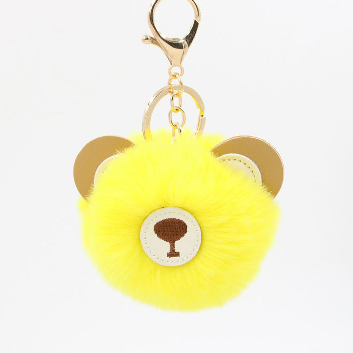 Jewelry WholesaleWholesale cute cartoon brown bear hairball Keychain JDC-KC-Zuge048 Keychains 祖格 %variant_option1% %variant_option2% %variant_option3%  Factory Price JoyasDeChina Joyas De China