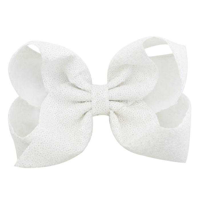 Wholesale 8 Inch Sequin Hair Bow Hair Clip MOQ≥2 JDC-HC-YL074