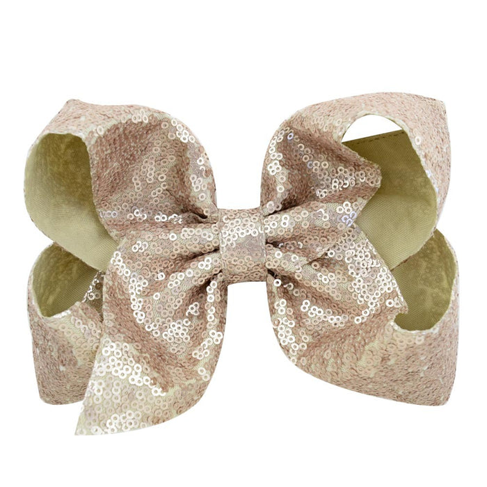 Wholesale 8 Inch Sequin Hair Bow Hair Clip MOQ≥2 JDC-HC-YL074