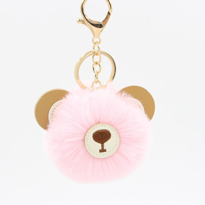 Jewelry WholesaleWholesale cute cartoon brown bear hairball Keychain JDC-KC-Zuge048 Keychains 祖格 %variant_option1% %variant_option2% %variant_option3%  Factory Price JoyasDeChina Joyas De China