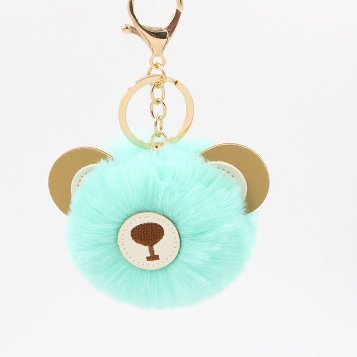 Jewelry WholesaleWholesale cute cartoon brown bear hairball Keychain JDC-KC-Zuge048 Keychains 祖格 %variant_option1% %variant_option2% %variant_option3%  Factory Price JoyasDeChina Joyas De China