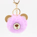 Jewelry WholesaleWholesale cute cartoon brown bear hairball Keychain JDC-KC-Zuge048 Keychains 祖格 %variant_option1% %variant_option2% %variant_option3%  Factory Price JoyasDeChina Joyas De China