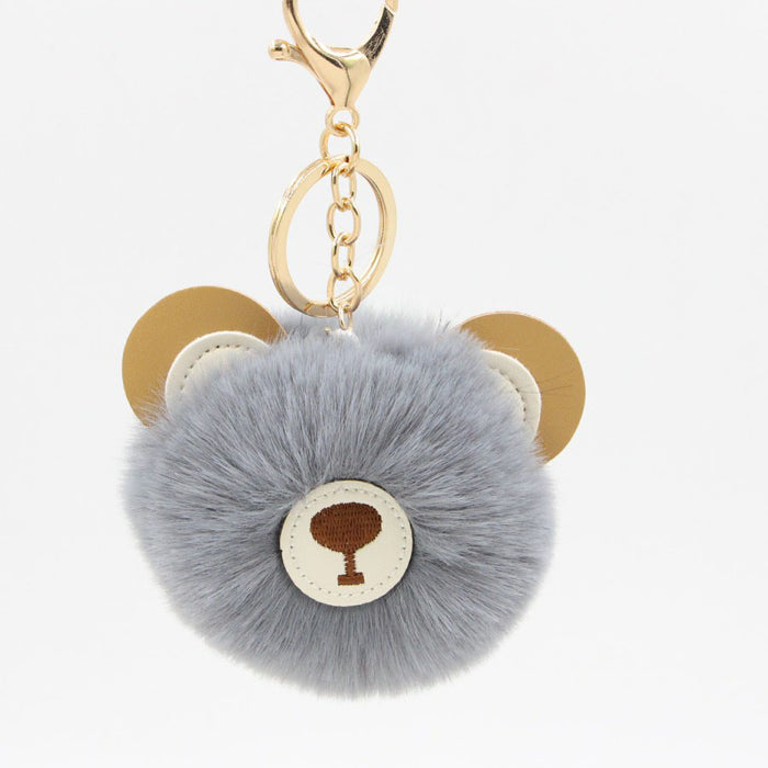 Jewelry WholesaleWholesale cute cartoon brown bear hairball Keychain JDC-KC-Zuge048 Keychains 祖格 %variant_option1% %variant_option2% %variant_option3%  Factory Price JoyasDeChina Joyas De China