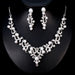 Jewelry WholesaleWholesale Bridal Wedding Necklace Set Diamond Pearl Dress Necklace JDC-NE-GSDB004 necklaces 丹比华比 %variant_option1% %variant_option2% %variant_option3%  Factory Price JoyasDeChina Joyas De China