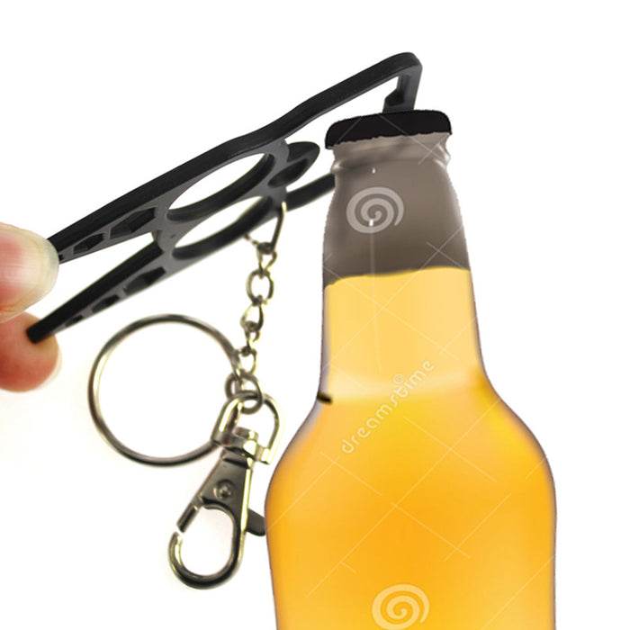 Jewelry WholesaleWholesale Zinc Alloy Bottle Opener Outdoor Self Defense Broken Window Keychain MOQ≥2 JDC-KC-BaiD001 Keychains 百豆 %variant_option1% %variant_option2% %variant_option3%  Factory Price JoyasDeChina Joyas De China