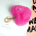 Jewelry WholesaleWholesale Imitation Rex Rabbit Fur Heart Pom Pom Keychain JDC-KC-FeiRun024 Keychains 飞润 %variant_option1% %variant_option2% %variant_option3%  Factory Price JoyasDeChina Joyas De China