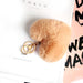 Jewelry WholesaleWholesale Imitation Rex Rabbit Fur Heart Pom Pom Keychain JDC-KC-FeiRun024 Keychains 飞润 %variant_option1% %variant_option2% %variant_option3%  Factory Price JoyasDeChina Joyas De China