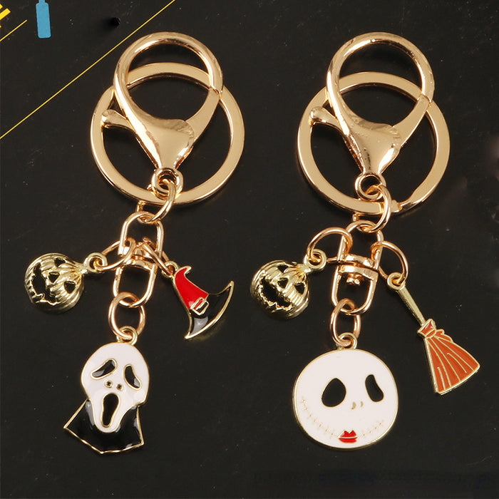 Wholesale Keychains Metal Reaper Witch Broom Key MOQ≥2 JDC-KC-Yihan024