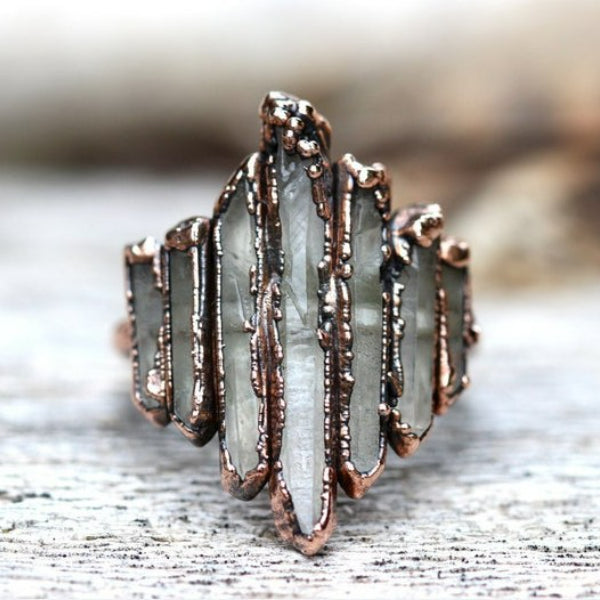 Wholesale Irregular Rock Bound Vintage Alloy Ring JDC-RS-Saip007