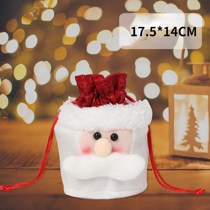 Wholesale Gift Box Christmas Apple Bag Round Bunch Mouth Gift Bag MOQ≥2 JDC-GB-QiaoC002