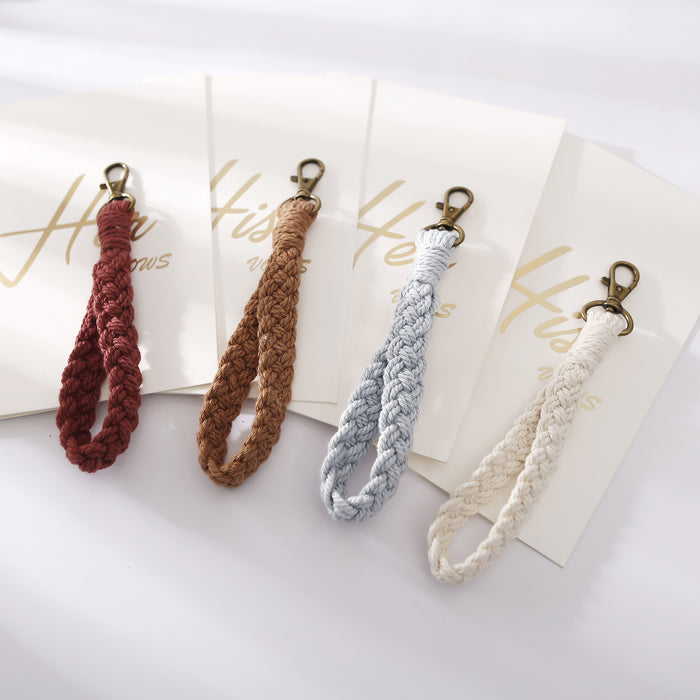 Jewelry WholesaleWholesale hand woven wrist belt pastoral keychain MOQ≥2 JDC-KC-JM010 Keychains 杰米 %variant_option1% %variant_option2% %variant_option3%  Factory Price JoyasDeChina Joyas De China