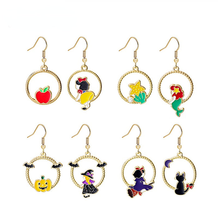 Jewelry WholesaleWholesale tassel cartoon character earrings (M) JDC-ES-MDD001 Earrings 萌豆豆 %variant_option1% %variant_option2% %variant_option3%  Factory Price JoyasDeChina Joyas De China