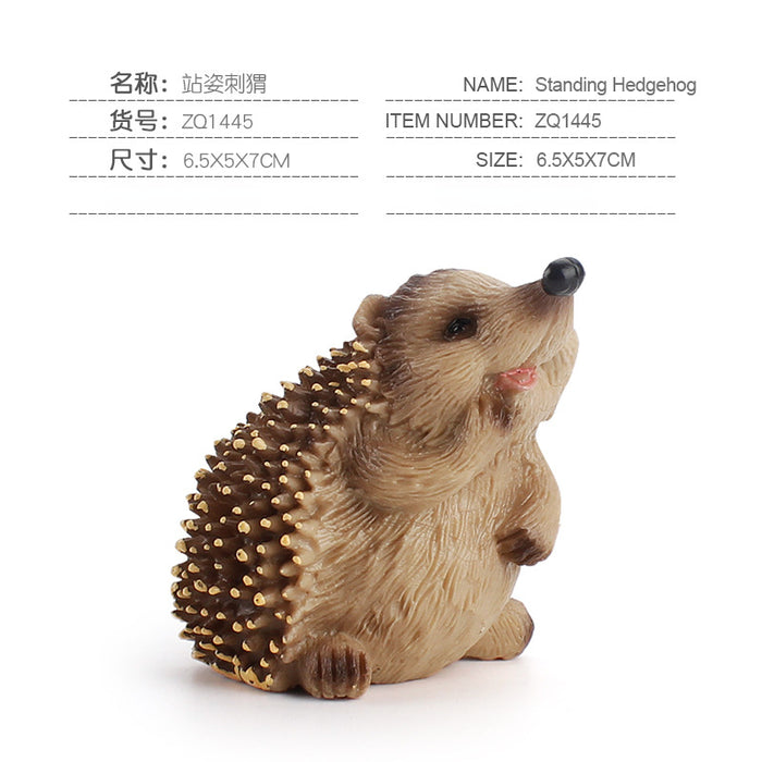 Wholesale Ornament Hedgehog Model PVC JDC-OS-BoLing001