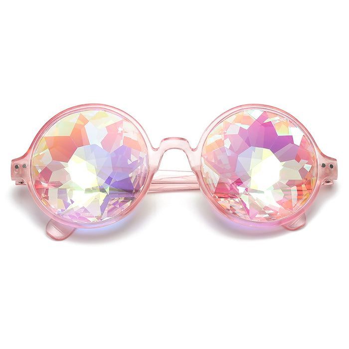 Wholesale Kaleidoscope Psychedelic Sunglasses Mosaic Glasses JDC-SG-JunY002