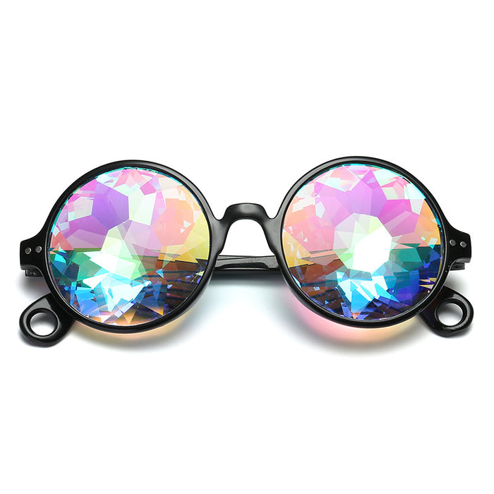 Wholesale Kaleidoscope Psychedelic Sunglasses Mosaic Glasses JDC-SG-JunY002