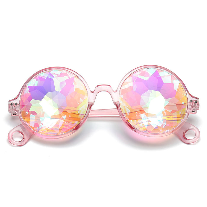 Wholesale Kaleidoscope Psychedelic Sunglasses Mosaic Glasses JDC-SG-JunY002