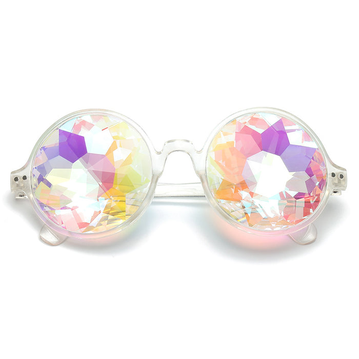 Wholesale Kaleidoscope Psychedelic Sunglasses Mosaic Glasses JDC-SG-JunY002