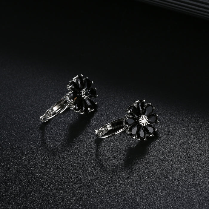 Jewelry WholesaleWholesale small flower colorful zircon earrings MOQ≥2 JDC-ES-Kas001 Earrings 卡诗 %variant_option1% %variant_option2% %variant_option3%  Factory Price JoyasDeChina Joyas De China