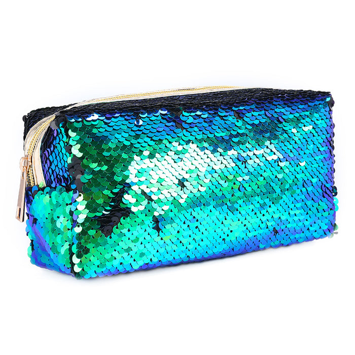 Wholesale Hand Zipper Cosmetic Bag Sequin Bag Student Coin Purse JDC-WT-SMS002