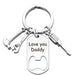 Jewelry WholesaleWholesale Corkscrew Father's Day Metal Keychain JDC-KC-GangGu026 Keychains 钢古 %variant_option1% %variant_option2% %variant_option3%  Factory Price JoyasDeChina Joyas De China