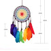 Jewelry WholesaleWholesale Colorful Feather Wood Bead Woven Cotton Thread Dreamcatcher MOQ≥2 JDC-DC-MengS006 Dreamcatcher 萌颂 %variant_option1% %variant_option2% %variant_option3%  Factory Price JoyasDeChina Joyas De China