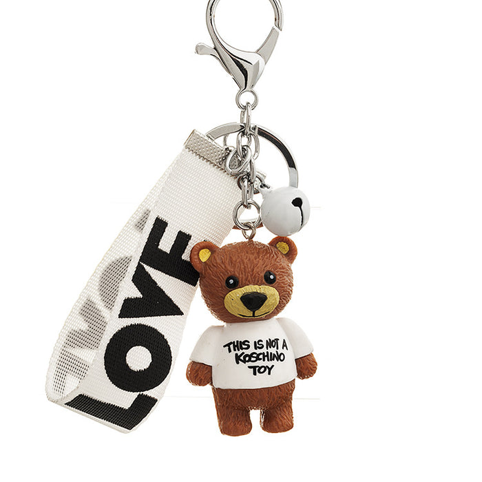 Wholesale cartoon bear key chain MOQ≥3 JDC-KC-TongY005