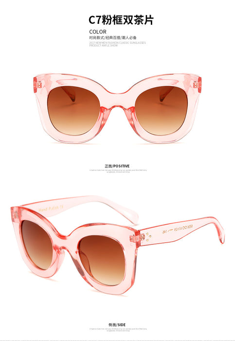 Wholesale Sunglasses PC Large Frame Cat Eye JDC-SG-AiM004