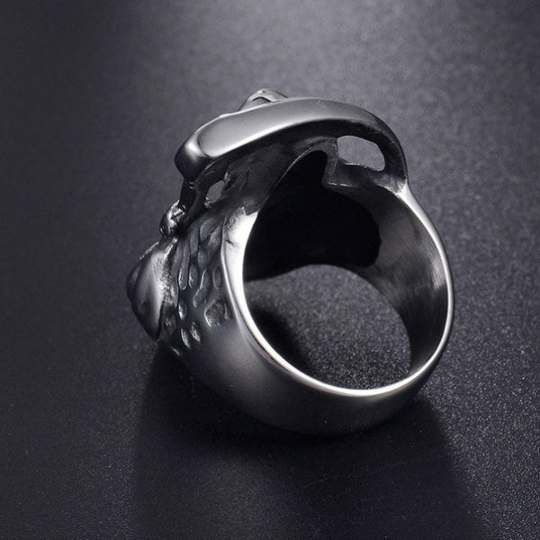 Wholesale Reaper Scythe Skull Alloy Ring JDC-RS-KaiS005