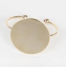 Wholesale Bracelet Titanium Large Round Open JDC-BT-SS001