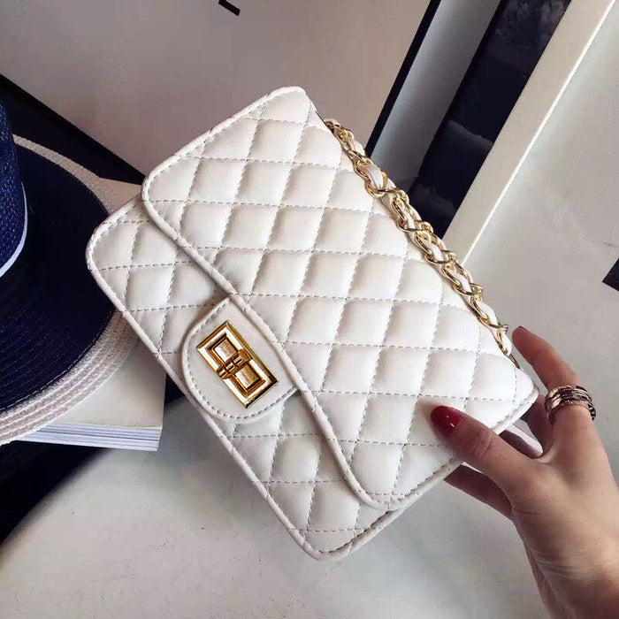 Wholesale Shoulder Bag PU Rhombus Chain Small Square Bag Diagonal JDC-SD-XBY001