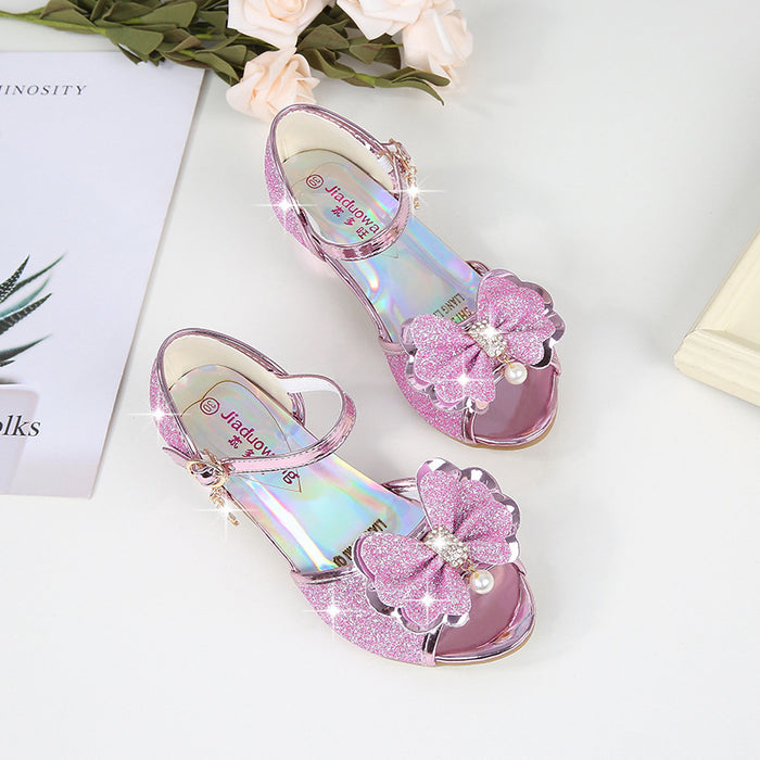 Wholesale Summer Princess Crystal Girls High Heels JDC-SD-MSX002