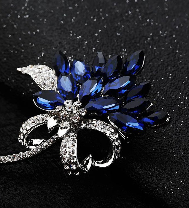 Wholesale Brooches Alloy Rhinestone Flowers JDC-BC-PREMYQ001