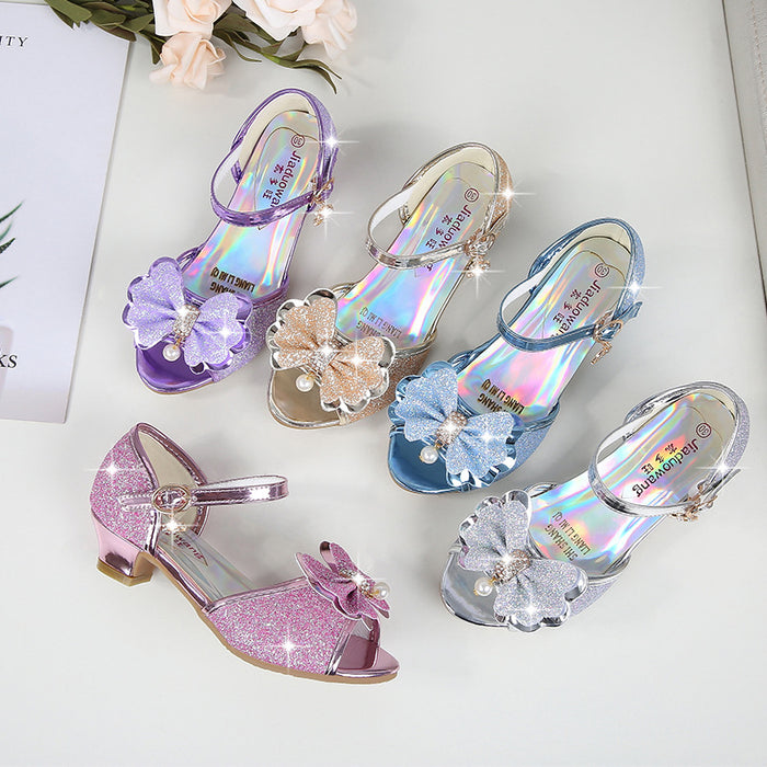 Wholesale Summer Princess Crystal Girls High Heels JDC-SD-MSX002