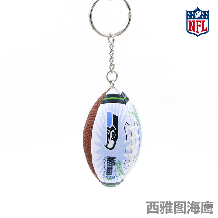 Wholesale Keychain PVC PU American Football Periphery Rugby MOQ≥5 JDC-KC-QPH003