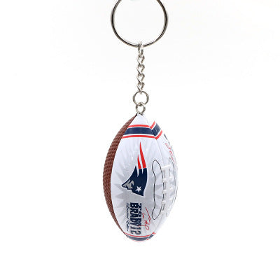 Wholesale Keychain PVC PU American Football Periphery Rugby MOQ≥5 JDC-KC-QPH003