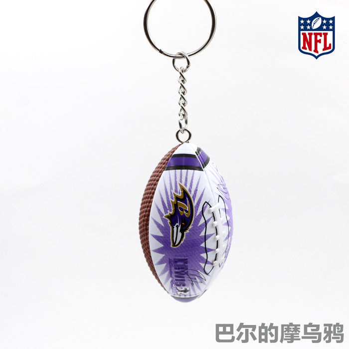 Wholesale Keychain PVC PU American Football Periphery Rugby MOQ≥5 JDC-KC-QPH003