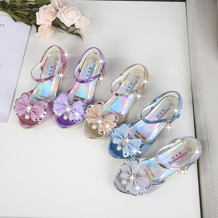 Wholesale Summer Princess Crystal Girls High Heels JDC-SD-MSX002