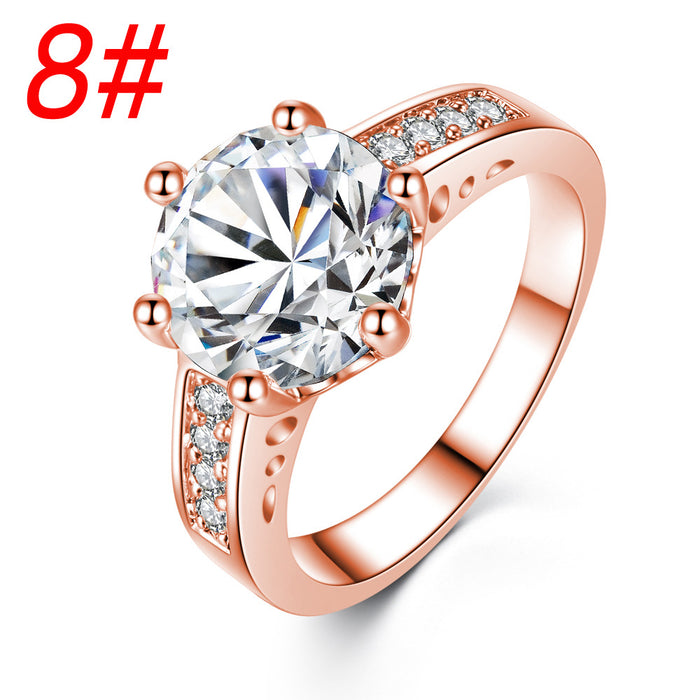 Jewelry WholesaleWholesale Zircon Gem Electroplated Copper Ring JDC-RS-MiMeng043 Rings 米萌 %variant_option1% %variant_option2% %variant_option3%  Factory Price JoyasDeChina Joyas De China