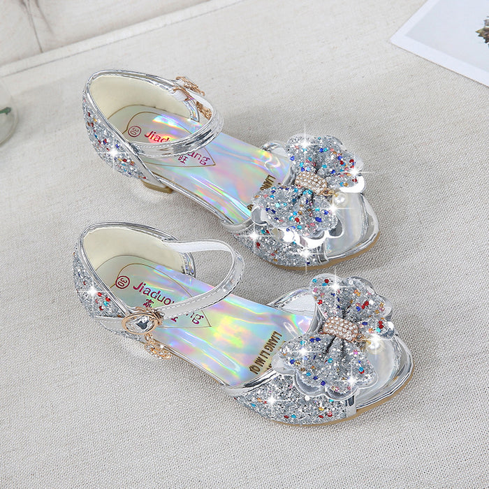 Jewelry WholesaleWholesale girls high heels children princess sandals bow crystal heels JDC-SD-MSX001 Sandal MSX %variant_option1% %variant_option2% %variant_option3%  Factory Price JoyasDeChina Joyas De China