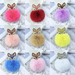 Jewelry WholesaleWholesale faux Rex rabbit hair rhinestone keychain MOQ≥10 JDC-KC-YZ003 Keychains 永泽 %variant_option1% %variant_option2% %variant_option3%  Factory Price JoyasDeChina Joyas De China