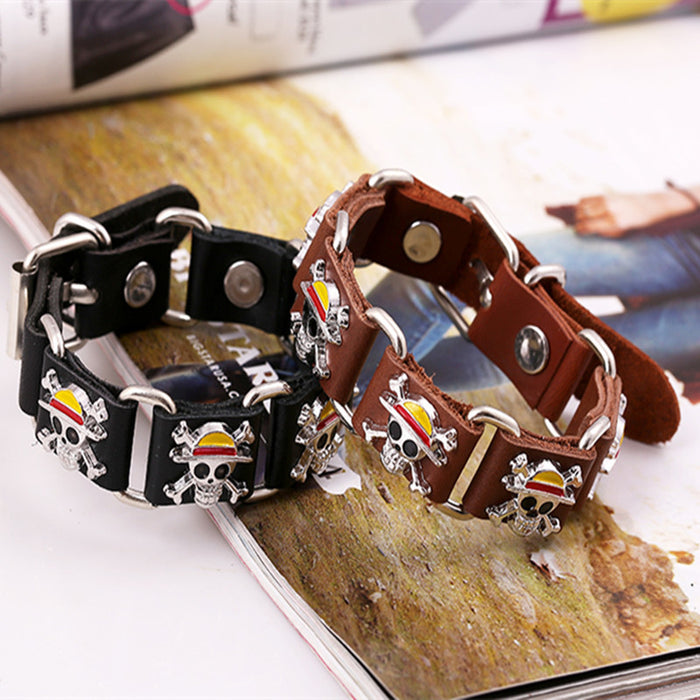 Wholesale Leather Bracelet Two Colors Available Leather Bracelet JDC-BT-SaiH014