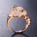 Jewelry WholesaleWholesale Cheetah Head Copper Zircon Ring MOQ≥2 JDC-RS-CaoS036 Rings 曹适 %variant_option1% %variant_option2% %variant_option3%  Factory Price JoyasDeChina Joyas De China