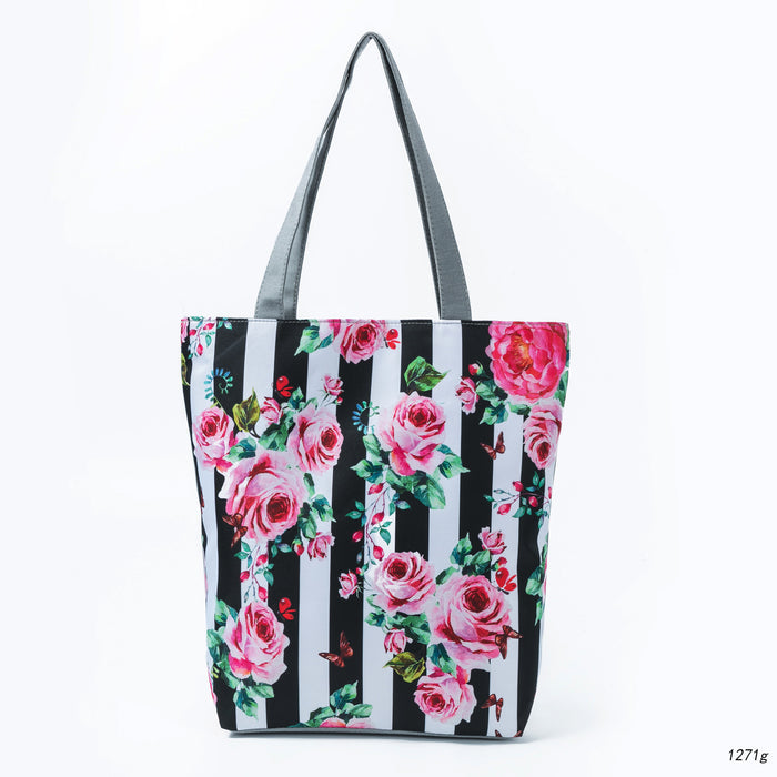 Jewelry WholesaleWholesale 3D print flowers beach canvas bag JDC-BB-Mobiao007 Beach Bag 莫表 %variant_option1% %variant_option2% %variant_option3%  Factory Price JoyasDeChina Joyas De China