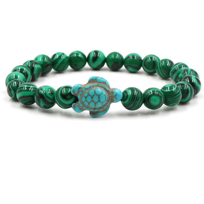 Jewelry WholesaleWholesale Green Turquoise Turtle volcano various elastic Bracelets JDC-BT-Xinduo001 Bracelet 新朵 %variant_option1% %variant_option2% %variant_option3%  Factory Price JoyasDeChina Joyas De China